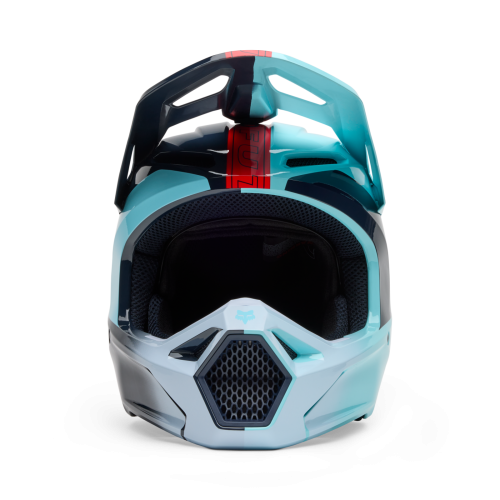 Preview: Fox Racing Yth V1 Elevated Helm BLAU