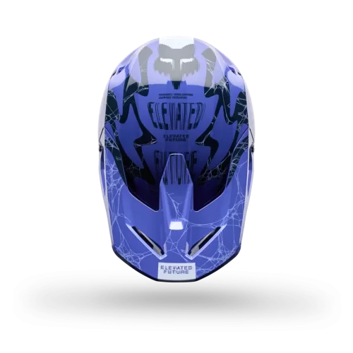 Fox Racing Yth V1 Diffuse SE Helm BLAU