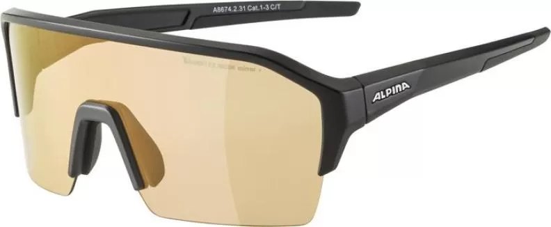 Alpina RAM HR HVLM+ Sonnenbrille - Black Matt Mirror Silver