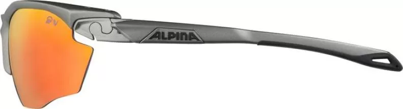 Alpina TWIST FIVE HR QV Sonnenbrillen - cool-grey matt, rainbow mirror