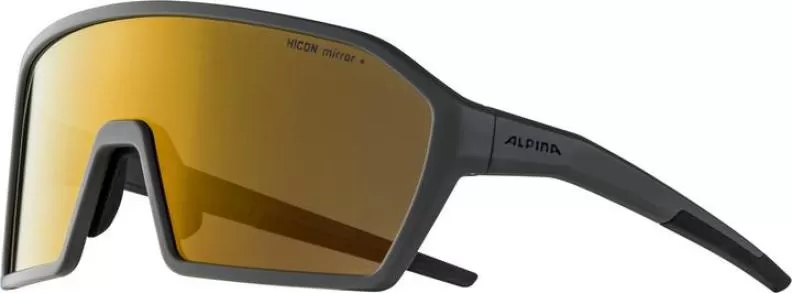 Alpina RAM Q-LITE Eyewear - coffee-grey matt, gold mirror