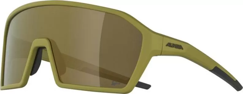 Alpina RAM Q-LITE Eyewear - olive matt, gold mirror