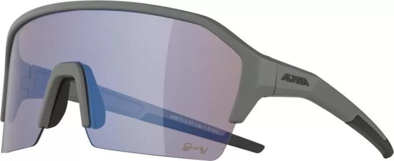 Alpina RAM HR Q-LITE V Eyewear - moon-grey matt, blue mirror