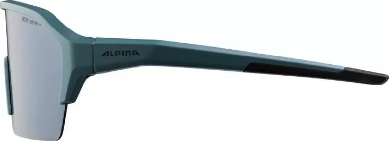 Alpina RAM HR Q-LITE Eyewear - dirt-blue matt, silver mirror