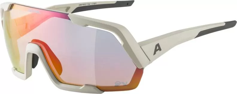 Alpina ROCKET QV Sonnenbrille - Cool-Grey Matt, Rainbow Mirror