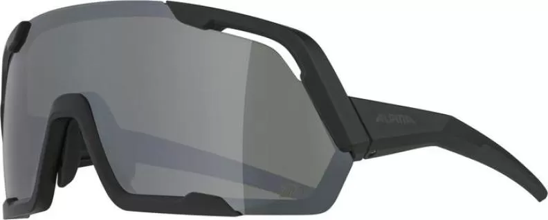 Alpina ROCKET Q-LITE Sonnenbrille - black matt, mirror silver