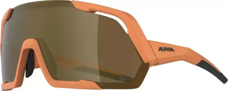Alpina ROCKET Q-LITE Sonnenbrille - peach matt, mirror pink