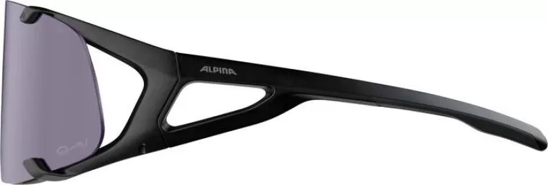 Alpina HAWKEYE Q-LITE V Sonnenbrille - black matt, purple