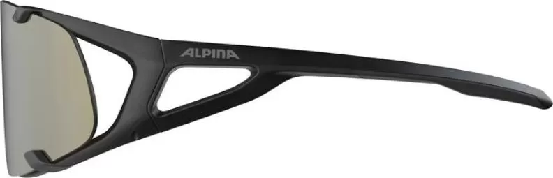 Alpina HAWKEYE Q-LITE Sonnenbrille - black matt, silver mirror