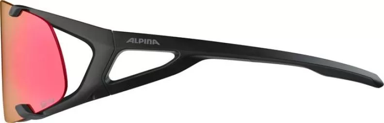Alpina HAWKEYE S QV Eyewear - black matt, rainbow mirror