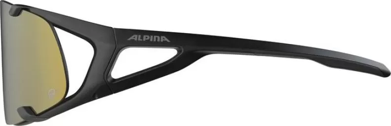 Alpina HAWKEYE S Q-LITE Eyewear - black matt, bronce mirror