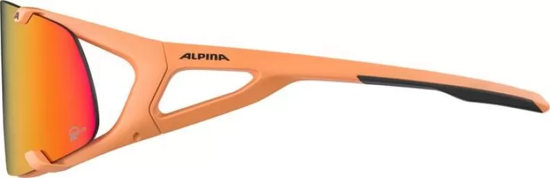 Alpina HAWKEYE S Q-LITE Sonnenbrille - peach matt, pink mirror