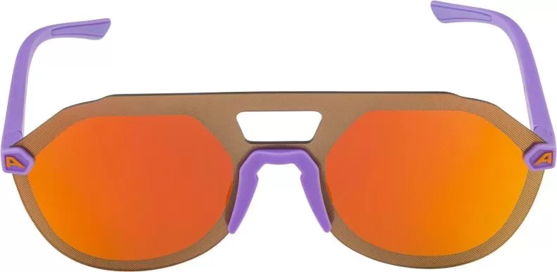 Alpina BEAM II Eyewear - Purple Matt, Orange Mirror