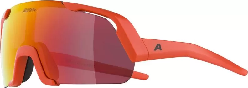 Alpina Rocket Junior Sonnenbrille - Pumpkin-Orange Matt, Yellow Mirror