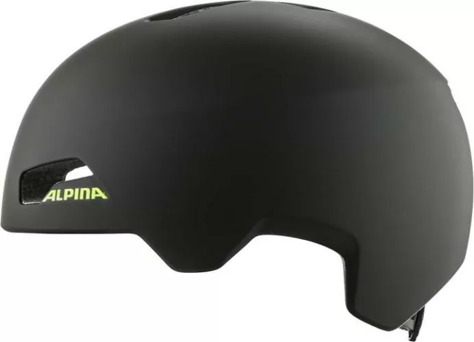 Alpina Hackney Children Velo Helmet - black-neon yellow matt