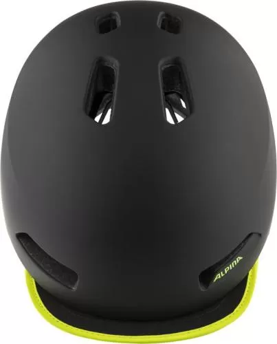 Alpina Brooklyn Velo Helmet - black-neon yellow matt