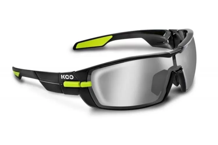Koo Sportbrille Open - Black-Lime, Smoke Mirror