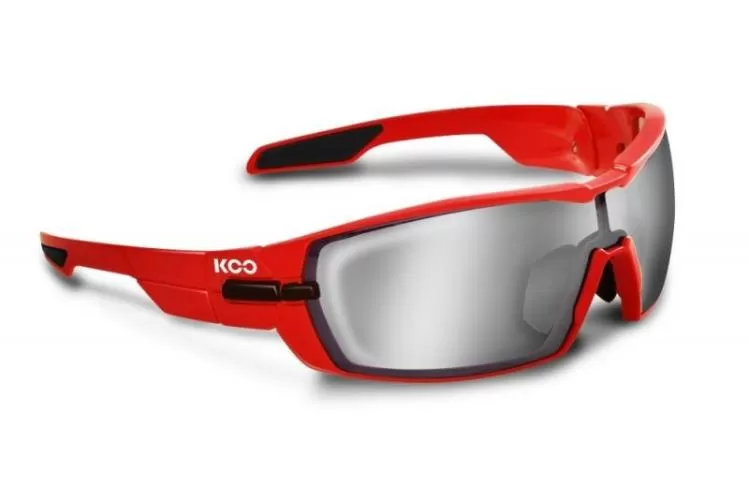 Koo Sportbrille Open - Red, Smoke Mirror