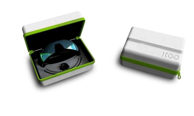 Preview: Koo Sportbrille Open - Pink-Navy Blue Mat, Silver Mirror