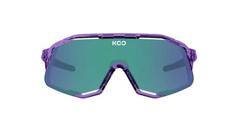 KOO Demos Sports Glasses Cycling - violet glass/green mirror lenses