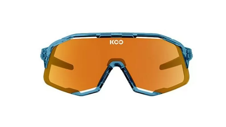 KOO Demos - teal blue glass/orange mirror lenses