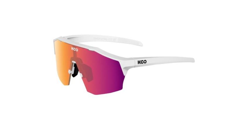 Preview: KOO Alibi Sportbrille - white matt fuchsia photocromic