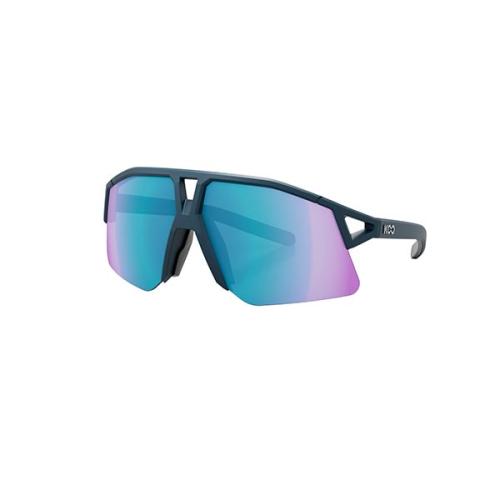Preview: KOO Hype Sportbrille Cycling - dark blue matt l.turquoise mr