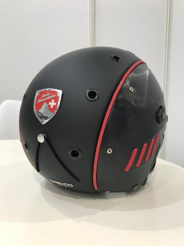 Preview: Casco SP-4 Skihelm - schwarz-rot SWISS Edition