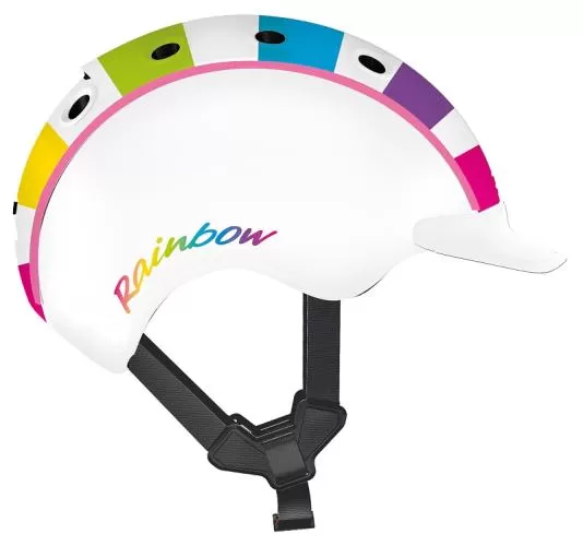 Casco Mini 2 Velo Helmet - Rainbow white