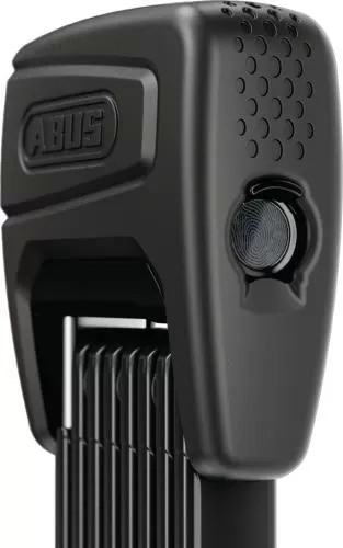 Abus Faltschloss Bordo One 6000AF/120 Fingerprint mit Halter SH 6000/120 - schwarz