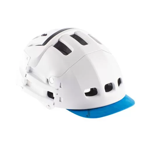 Overade Visor Blue, helmet white