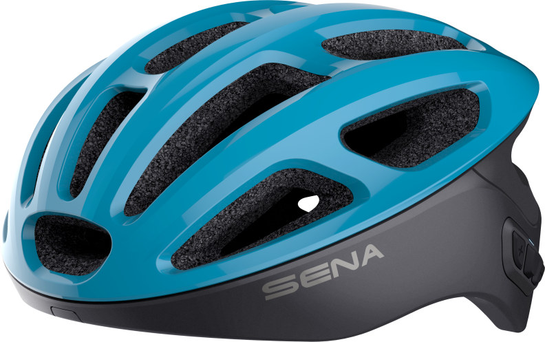 Preview: Einzelstück Sena Velohelm Mit Bluetooth R1 - Ice Blue