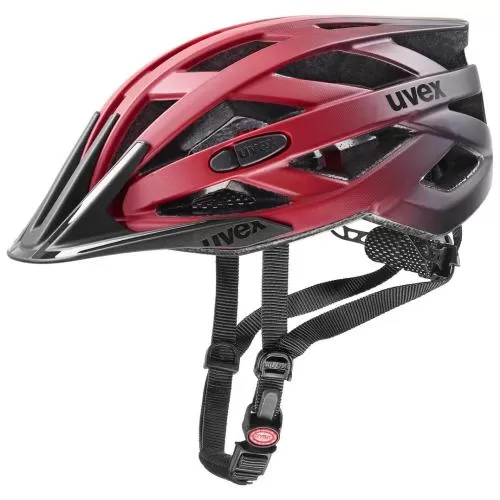 Uvex I-VO CC Velo helmet - red black mat