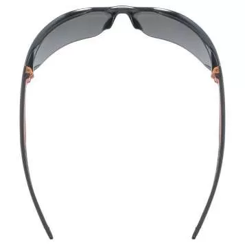 Uvex Eyewear Sportstyle 204 - Black Orange, Mirror Silver