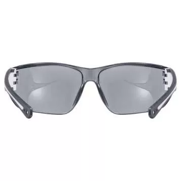 Uvex Eyewear Sportstyle 204 - Black White, Mirror Silver