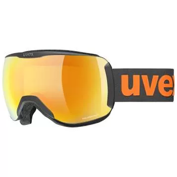 Uvex Ski Goggles Downhill 2100 CV - Black Mat, SL/ Mirror Orange - Colorvision Yellow