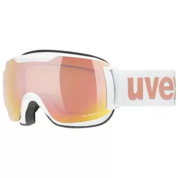 Uvex Skibrille Downhill 2000 Small CV - White, SL/ Mirror Rose - Colorvision Orange