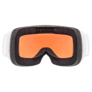 Uvex Ski Goggles Downhill 2000 Small CV - Black, SL/ Mirror Blue - Colorvision Yellow