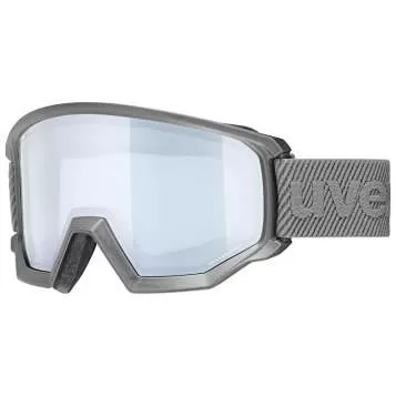 Uvex Ski Goggles Аthletic FM - Rhino Mat, DL/Mirror Silver-Blue