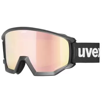 Uvex athletic CV race Skibrille - black mat mirror rose