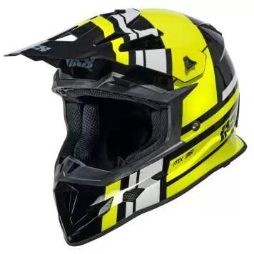 iXS 361 2.3 Motocross Helmet - black-yellow-grey