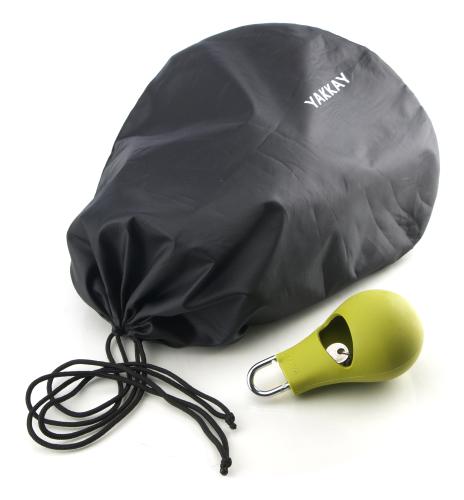 Preview: YAKKAY Safe One - Helm Schloss - schwarz Preview: YAKKAY Helm Schloss black mit Sack