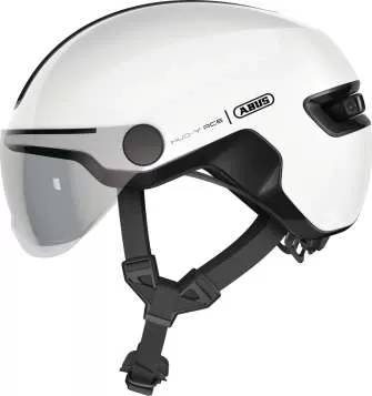 ABUS Velo Helmet HUD-Y ACE - Shiny White