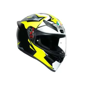 AGV K-1 Mir 2018 Full Face Helmet - black-yellow-silver