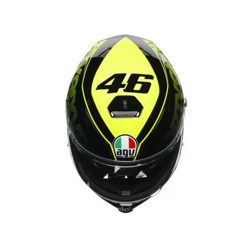 AGV K-5 S Fast 46 Full Face Helmet - black-yellow-green