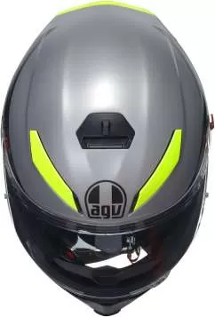 AGV K-5 S Top Apex 46 Full Face Helmet - gray-black-fluo green