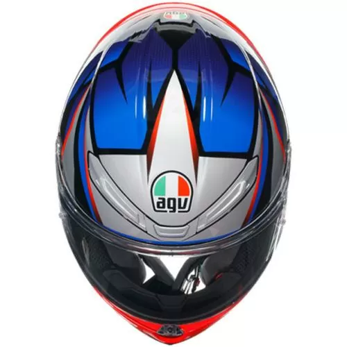 AGV K-6 S Multi Slashcut Integralhelm - schwarz-blau-rot