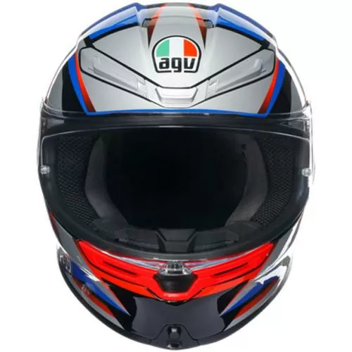 AGV K-6 S Multi Slashcut Integralhelm - schwarz-blau-rot