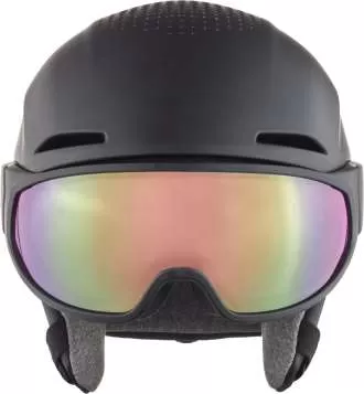 Alpina Alto QV Visor Ski Helmet - Black Matt