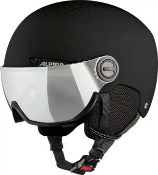 Alpina Arber Visor Ski Helmet - Black Matt